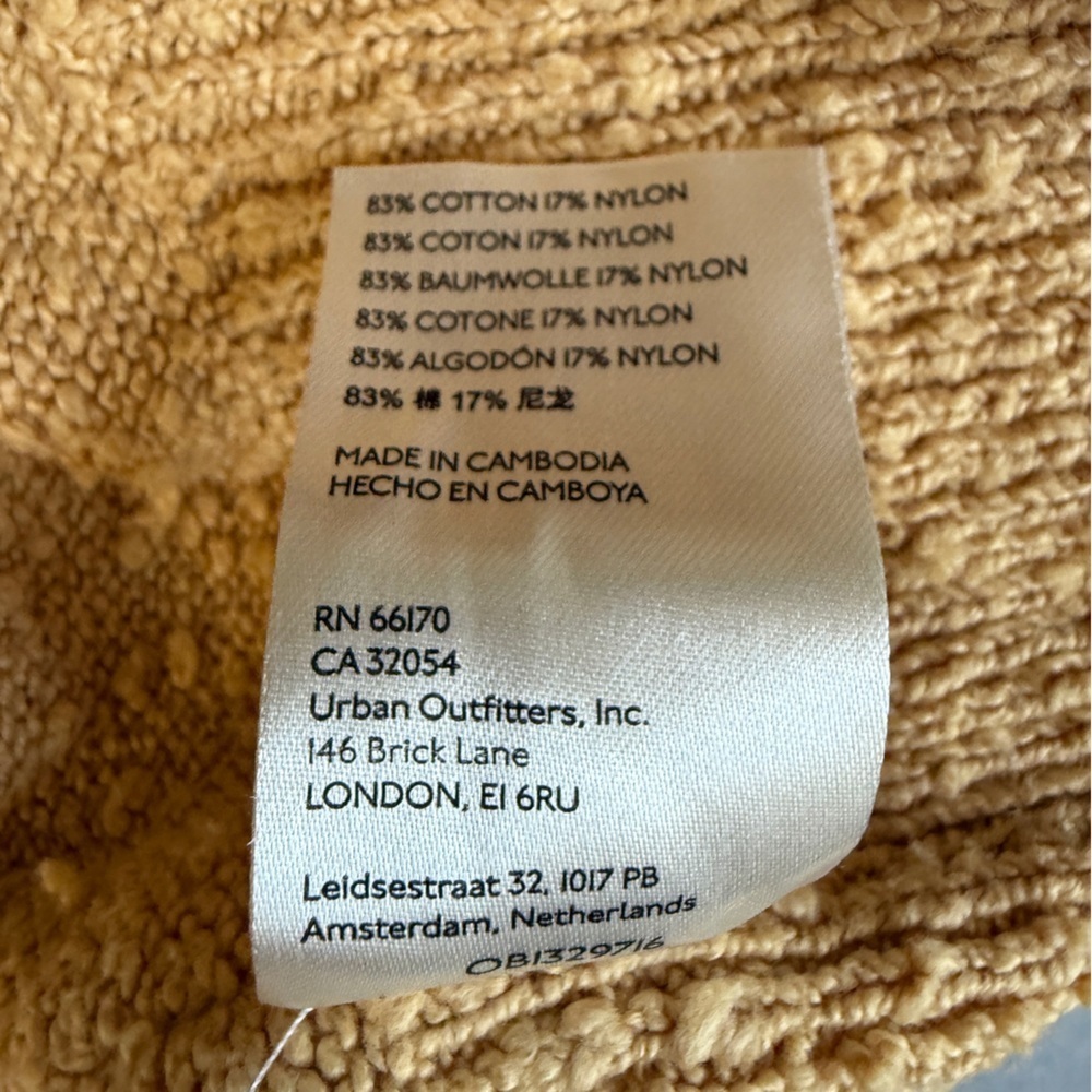 Free People Found My Friend Textured Cardigan Sweater in Camel Size L #1701 - Picture 7 of 7